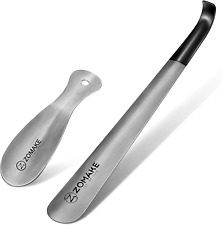 2 Stück Schuhlöffel Metall