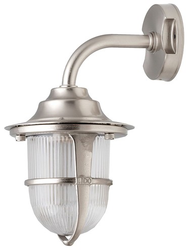 Schiffslampe aus messing glas - aus,