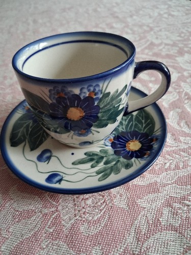 Bunzlauer keramik tasse mit - bunzlauer,
