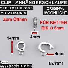 Clip Anhängerschlaufe Schmuck