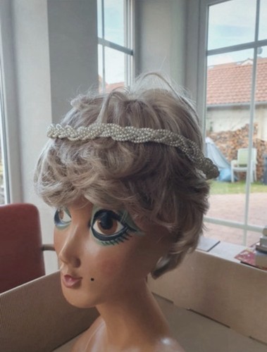 Vintage perlen haarreif - perlen,