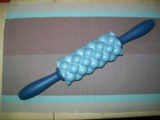 Tchibo Faszienstab blau Massagestab Rolle mit Griff Stab
