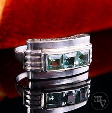 Art Déco Damenring mit