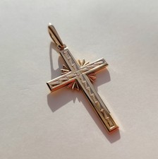 Kreuz Anhänger, 14 Karat -