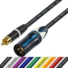 RCA auf Stecker XLR Kabel Gold