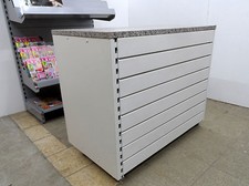 Tresen 1m rollbar Tego Messe Verkauf Verkaufstheke Tego Ladeneinrichtung Eden