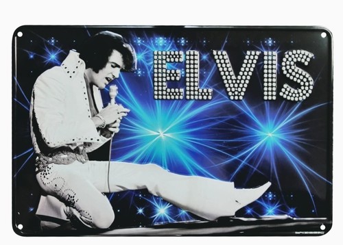 Blechschild elvis presley on - blechschild,