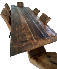 KARE Tisch Railway Unikat 210x100cm+ Stühle