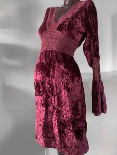 Vintage burgunderrot kleid - burgunderrot,
