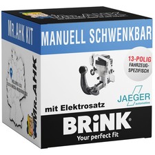 Brink Anhängerkupplung schwenkbar für VW Tiguan I 07-16 mit 13pol spezifisch