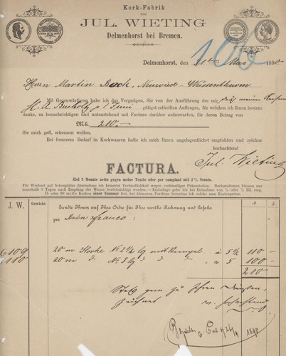 Rechnung delmenhorst wieting - rechnung,