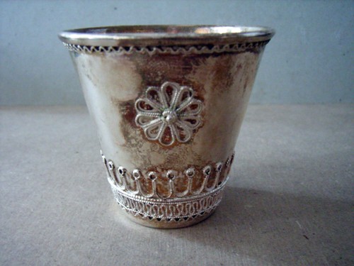 Filigraner kiddusch becher aus - filigraner,