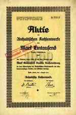 Anhaltische Kohlenwerke 1922 Halle Saale Frose Merseburg Ammendorf 1000 M Berlin