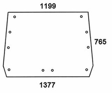 Frontscheibe - Dieteg 316182101 - Kabine Compact 80 / 92 Serie Verdecke und Kabi