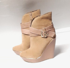 Damen Stiefeletten Keilabsatz