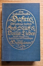 Arno Holz, Daphnis, Fress-, Sauff- und Venuslieder, 1938, inkl. Druck