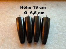 4x Konisch Holzbeine Möbelbeine Bett Möbelfüße Tischbeine Holz Couchfüße 19 cm