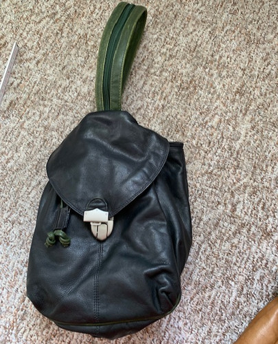 Vintage fancy leder - fancy, leder-rucksack