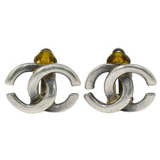 CHANEL CC Ohrringe Clip aus