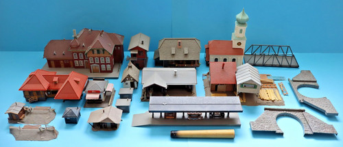 Konvolut modellgebäude 15 - konvolut, (15