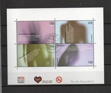 Bund Block 54 Für die Gesundheit gestempelt Königswalde Erzgebirge