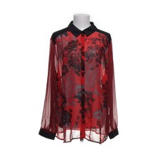 Gloockler, Bluse, Größe: 50, Rot/Schwarz/Mehrfarbig, Blumen, Damen #JwH
