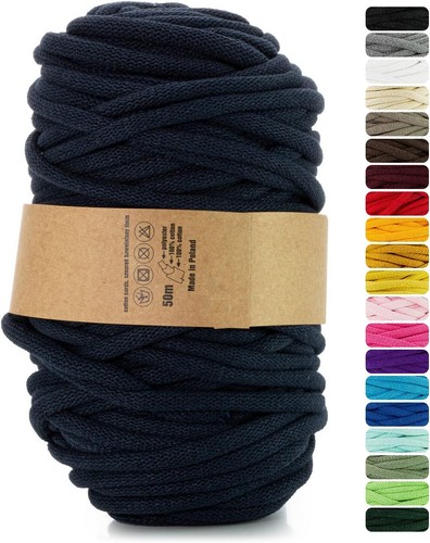 Makramee garn tintenblau 9 - garn,