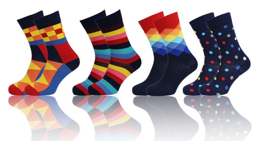 Paar bunte socken - 4, herren