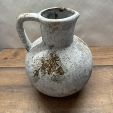 Dekokrug Keramik grau Shabby Chic Vintage Stil 