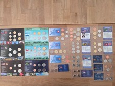 19 Stück KMS Kursmünzensatz etc. aus aller Welt z.B. USA, Russland, Eritrea etc.