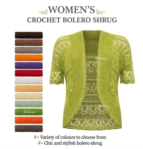 Damen frauen häkel bolero - frauen,