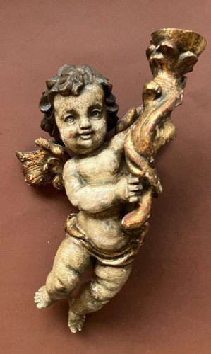 Alt holz wand - maria, engel