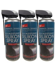SILIKONSPRAY 3x 450ml Gummipflege Trennmittel Schmiermittel Silikonspray 400ml
