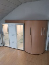 Gwinner Wohnwand Sideboard mit LED Beleuchtung