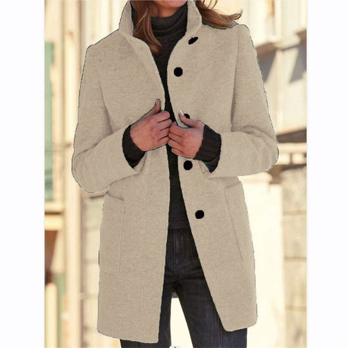 Damen wollmantel winterjacke - damen,