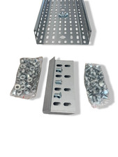 6m Kabelbahn 200x60 verzi. Kabelrinne Kabeltrasse Kabelkanal inkl. 10 Verbinder