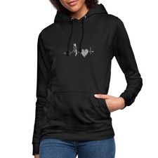 Pferd Herzschlag Pferdeliebhaber Frauen Hoodie