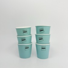 ASA Selection Porzellan Espresso Becher Tassen Blau Weiß Ø 6,7 cm H 6,2 cm