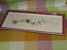 V&B  VILLEROY & BOCH - WINTER BAKERY - Kuchenplatte Platte eckig ca. ~39x17cm