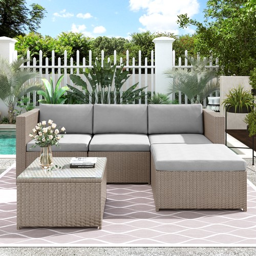 Garten ecksofa rattan - garten,