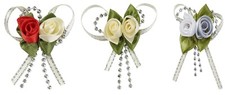 Satin rosen band perlen - satin-rosen,