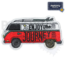Camping Patch - VW BUS Journey Outdoor Natur Trip Camper Life Bügelbild Aufnäher