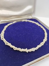 alte Kette BIWA Süsswasser Perlen, 3 reihig 835 Silber Verschluss Perlenkette