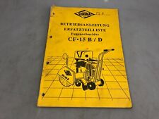 Diamant CEDIMA TS 7 Betriebsanleitung Ersatzteilliste Fugenschneider CF.15 B/D