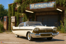 1:18 Ertl - 1958 Plymouth Fury White Gold - Ersatzteile - Spare Parts