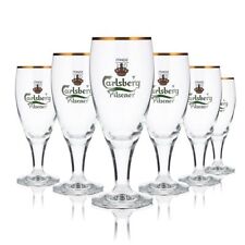 6x Carlsberg Glas 0,2l Pokal