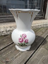 Kahla Blumenvase Goldrand 15 x