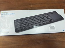Microsoft Wireless Tastatur Touchpad Schwarz N9Z-00013 All-in-One Media Keyboard