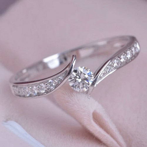 Damen ring rund diamant - damen,
