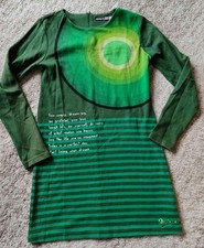 Desigual Langarm  Kleid Herbst Winter Mädchen 11-12 J Grün 